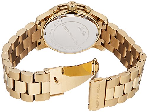 Michael Kors Runway Gold Dial Gold Stainless Steel Strap Watch for Women - MK5055 Buy Now By Michael Kors