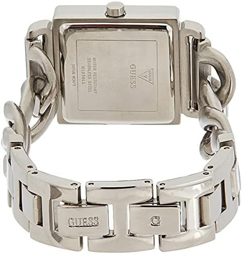 Shop Guess Vanity Diamonds White Dial Silver Steel Strap Watch for Women - W1030L1 in USA