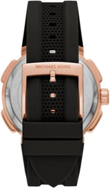 Michael Kors Sydney Pave Black Dial Black Silicone Strap Watch for Women - MK7245 Buy Now By Michael Kors
