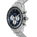 Shop Hugo Boss Chronograph Blue Dial Silver Steel Strap Watch for Men - 1513630 in USA