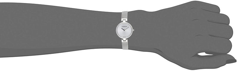 Calvin Klein Authentic White Dial Silver Mesh Bracelet Watch for Women - K8G23126 Buy Now By Calvin Klein