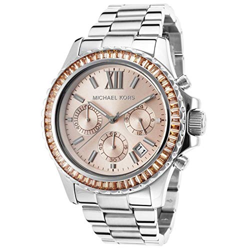 Michael Kors Everest Chronograph Gold Dial Silver Steel Strap Watch For Women - MK5870 Buy Now By Michael Kors