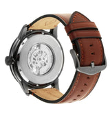 Fossil Townsman Automatic Skeleton Black Dial Brown Leather Strap Watch for Men - ME3181 Buy Now By Fossil