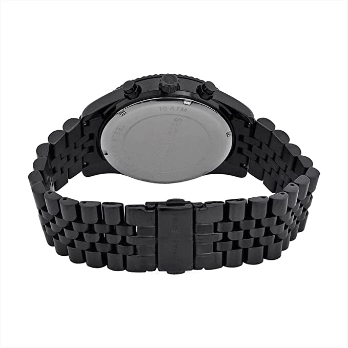 Michael Kors Lexington Chronograph Black Dial Black Steel Strap Watch For Men - MK8467 Buy Now By Michael Kors