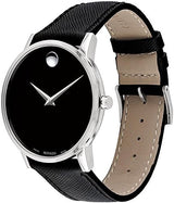 Movado Museum Classic Black Dial Black Leather Strap Watch for Men - 0607194 Buy Now By Movado