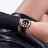 Guess Cosmic Multifunction Black Dial Black Silicone Strap Watch For Women - GW0466L1 Buy Now By Guess