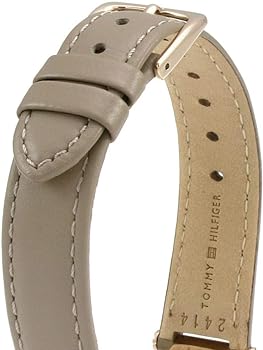 Shop Tommy Hilfiger Angela Quartz Silver Dial Brown Leather Strap Watch for Women - 1782125 in USA