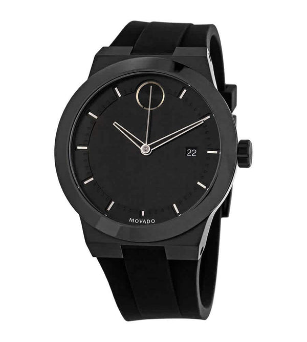 Shop Movado Bold Fusion Black Dial Black Rubber Strap Watch for Men - 3600621 in USA