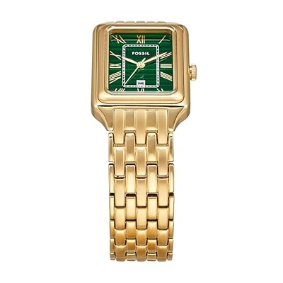 Fossil Raquel Three Hand Date Green Dial Gold Steel Strap Watch For Women - ES5341 Buy Now By Fossil