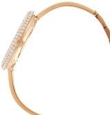 Shop Swarovski Crystal Rose Silver Dial Rose Gold Steel Strap Watch for Women - 5484073 in USA