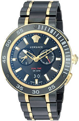 Versace V Extreme Pro Two Tone Dial Stainless Steel Strap Watch for Men - VCN040017 Buy Now By Versace