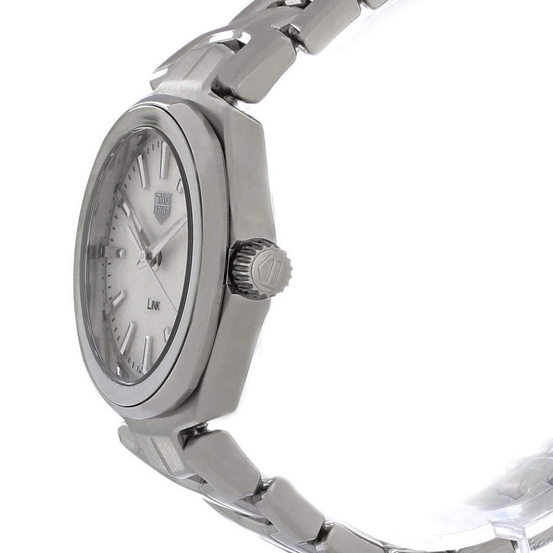 Shop Tag Heuer Link Quartz Mother of Pearl Dial Silver Steel Strap Watch for Women - WBC1310.BA0600 in USA