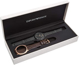 Emporio Armani Interchangeable Black Dial Black Steel Strap Watch For Men - AR80021 Buy Now By Emporio Armani