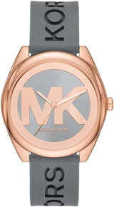 Michael Kors Janelle Three Hand Grey Dial Grey Rubber Strap Watch For Women - MK7314 Buy Now By Michael Kors