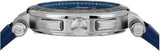Versace Aion Chronograph Blue Dial Blue Leather Strap Watch for Men - VE1D01220 Buy Now By Versace