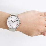 Coach Perry Silver DIal White Leather Strap Watch for Women - 14503116 Buy Now By Coach