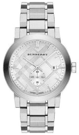 Burberry The City Silver Dial Silver Steel Strap Watch for Men - BU9900 Buy Now By Burberry