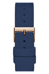 Guess G Twist White Dial Blue Silicone Strap Watch For Women - W0911L6 Buy Now By Guess