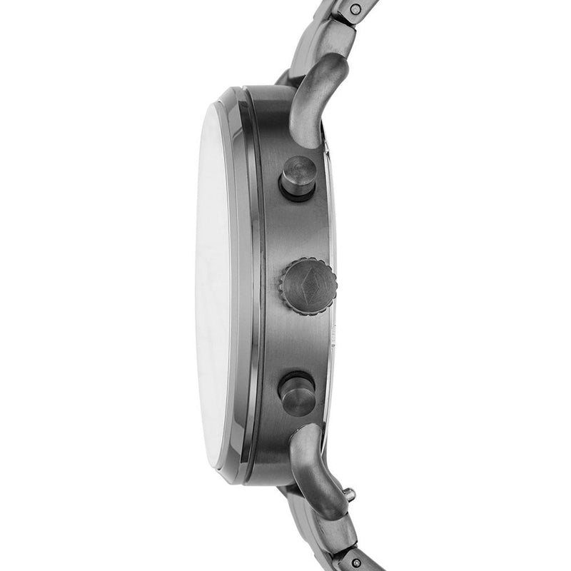 Fossil The Commuter Black Dial Grey Steel Strap Watch for Men - FS5400 Buy Now By Fossil