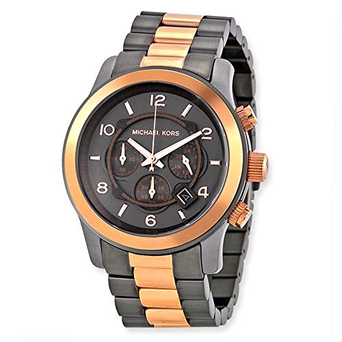 Michael Kors Runway Chronograph Grey Dial Two Tone Steel Strap Unisex Watch - MK8189 Buy Now By Michael Kors