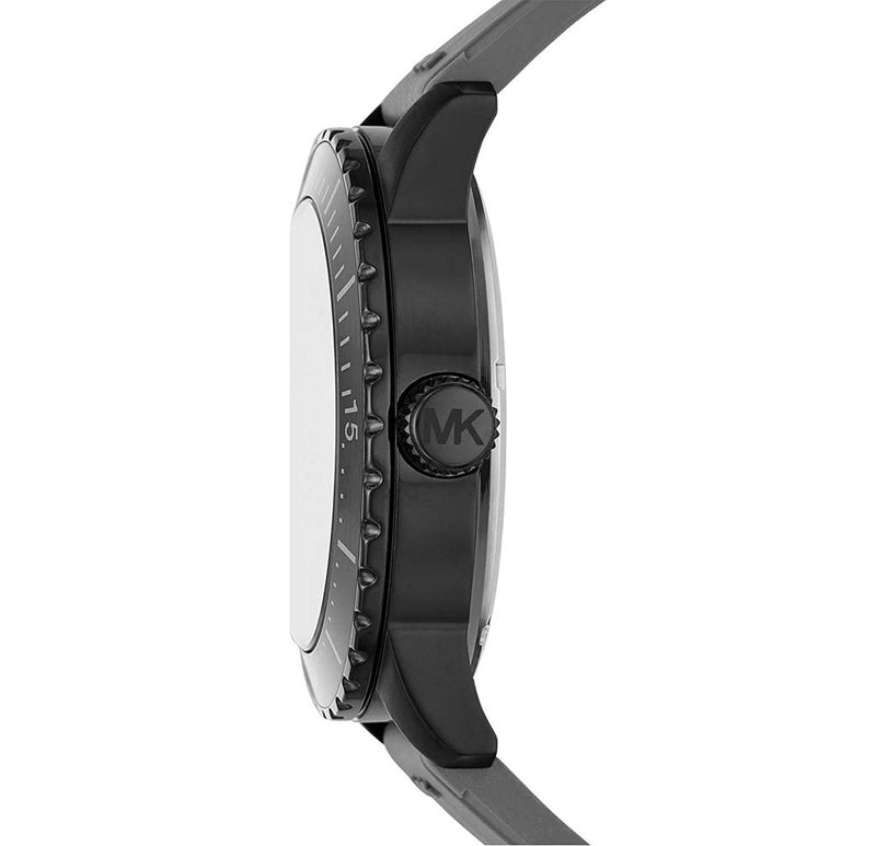 Michael Kors Cunningham Multifunction Grey Dial Grey Rubber Strap Watch For Men - MK7164 Buy Now By Michael Kors