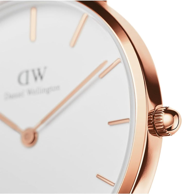 Daniel Wellington Petite Bondi White Dial White Leather Strap Watch for Women - DW00100189 Buy Now By Daniel Wellington