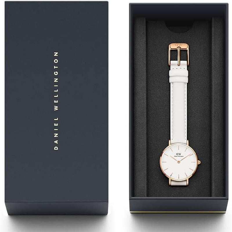 Daniel Wellington Petite White Dial White Leather Strap Watch For Women - DW00100249 Buy Now By Daniel Wellington
