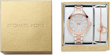 Michael Kors Slim Runway Crystals Silver Dial Two Tone Steel Strap Watch for Women - MK1045 Buy Now By Michael Kors