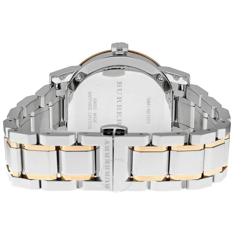 Burberry The City Diamonds White Dial Two Tone Steel Strap Watch for Women - BU9127 Buy Now By Burberry