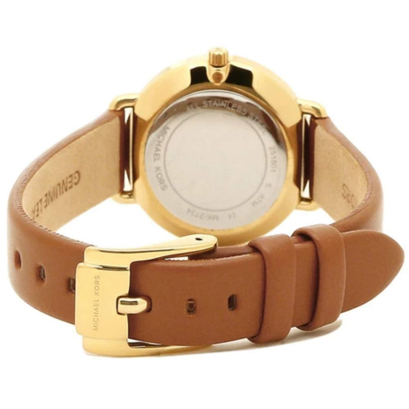 Michael Kors Portia Quartz White Dial Brown Leather Strap Watch For Women - MK2734 Buy Now By Michael Kors