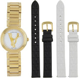 Versace Mini Virtus Quartz White Dial Gold Steel Strap Watch For Men - VET300221 Buy Now By Versace