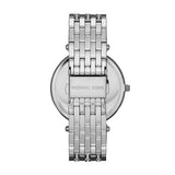 Michael Kors Darci Orange Dial Silver Stainless Steel Strap Watch for Women - MK3218