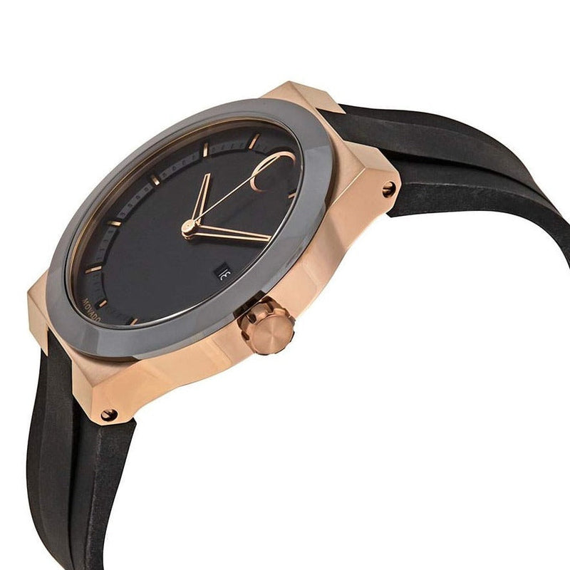 Shop Movado Bold Fusion Black Dial Black Silicone Strap Watch for Men - 3600622 in USA