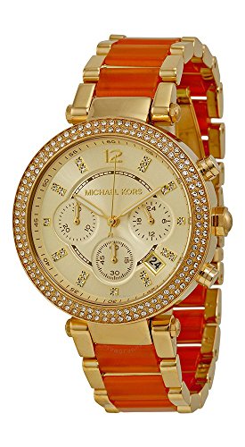 Michael Kors Parker Gold Dial Two Tone Steel Strap Watch for Women - MK6139 Buy Now By Michael Kors