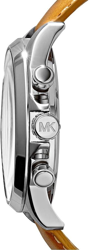 Michael Kors Gage Chronograph Quartz Black Dial Brown Leather Strap Watch For Men - MK8333 Buy Now By Michael Kors