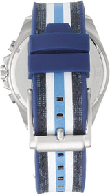 Michael Kors Brecken Chronograph Blue Dial Two Tone PVC Strap Watch For Men - MK8950 Buy Now By Michael Kors