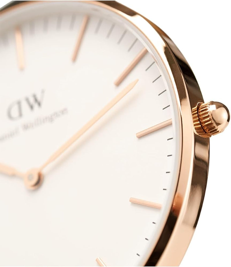 Daniel Wellington Classic Dover White Dial White Nylon Strap Watch For Women - DW00100309 Buy Now By Daniel Wellington