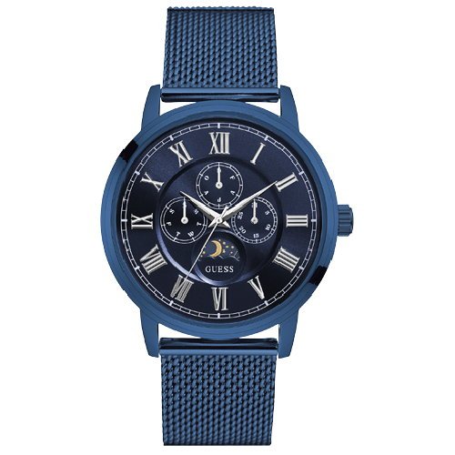 Shop Guess Delancey Analog Blue Dial Blue Mesh Bracelet Watch for Men - W0871G3 in USA