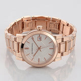 Burberry The City White Dial Rose Gold Steel Strap Watch for Women - BU9104 Buy Now By Burberry