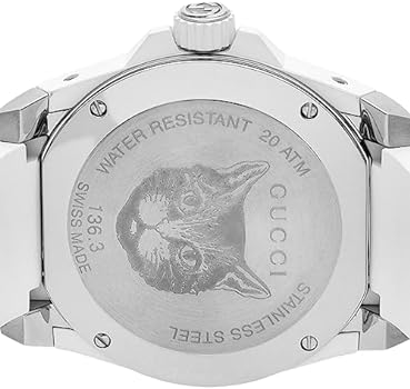 Shop Gucci Dive Tiger White Dial White Rubber Strap Watch For Men - YA136329 in USA