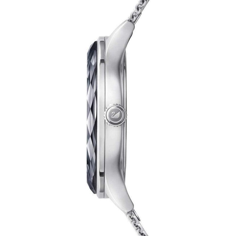 Swarovski Octea Nova Black Dial Silver Mesh Bracelet Watch for Women - 5430420 Buy Now By Swarovski