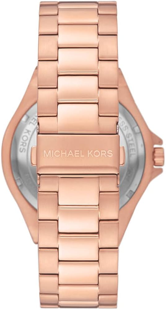 Michael Kors Lennox Chronograph Black Dial Rose Gold Steel Strap Watch For Men - MK8940 Buy Now By Michael Kors