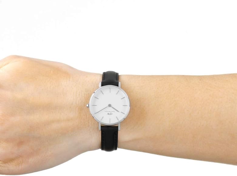 Daniel Wellington Classic Petite Sheffield White Dial Black Leather Strap Watch For Women - DW00100242 Buy Now By Daniel Wellington