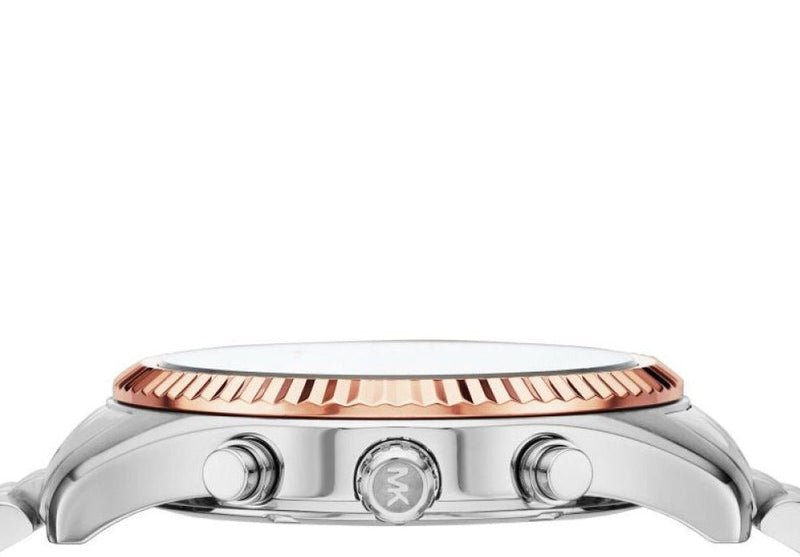 Michael Kors Lexington Chronograph Brown Dial Silver Steel Strap Watch For Men - MK8732 Buy Now By Michael Kors