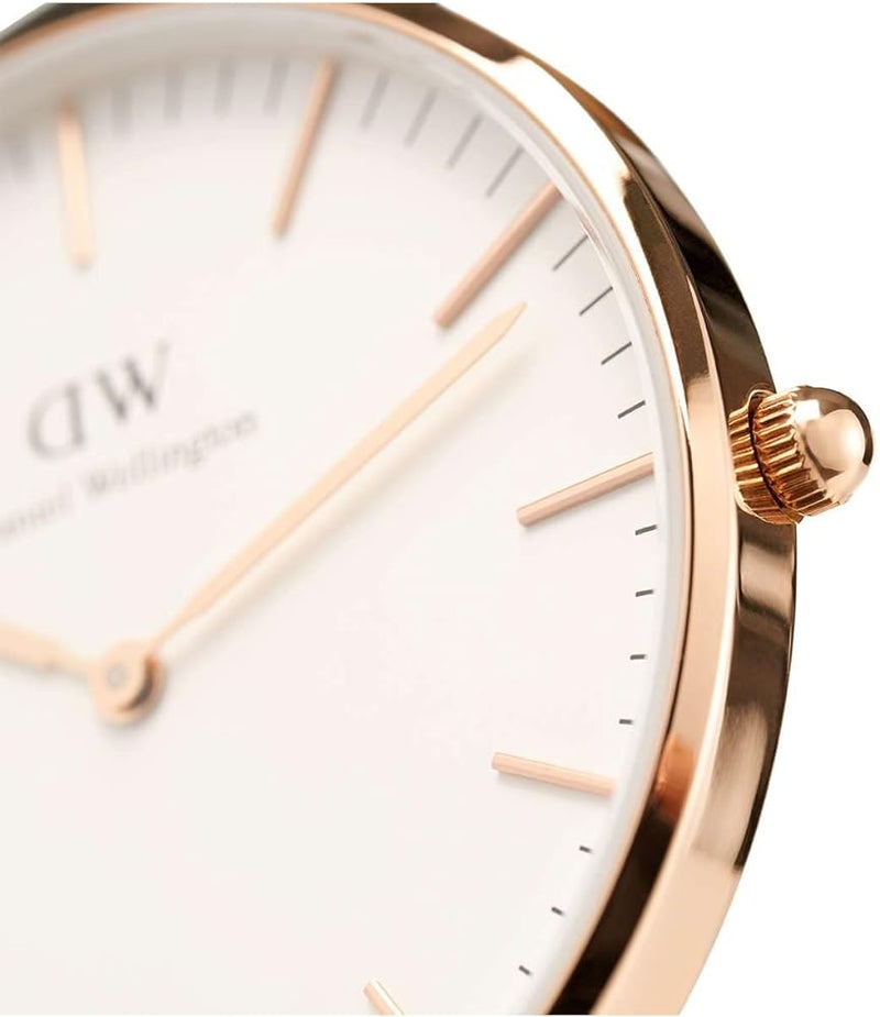 Daniel Wellington Classic Cornwall White Dial Black Nylon Strap Watch For Women - DW00100259 Buy Now By Daniel Wellington