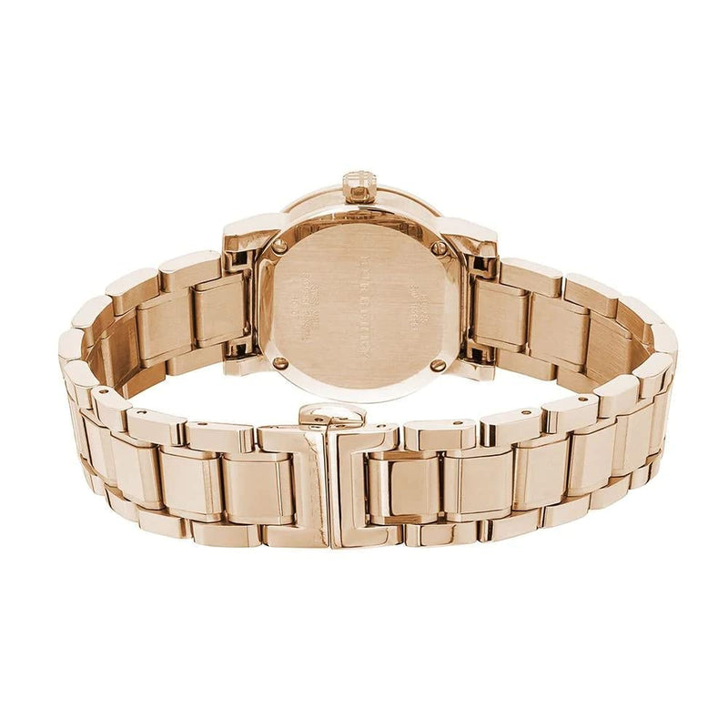 Burberry The City Diamonds Rose Dial Rose Gold Steel Strap Watch for Women - BU9225 Buy Now By Burberry