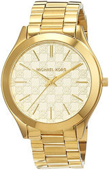 Michael Kors Slim Runway Gold Dial Gold Steel Strap Watch for Women - MK3335 Buy Now By Michael Kors