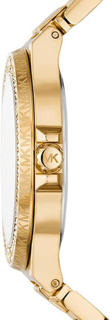 Michael Kors Lennox Three-Hand Gold Dial Gold Steel Strap Watch For Women - MK7339 Buy Now By Michael Kors
