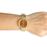 Michael Kors Darci Amber Dial Gold Steel Strap Watch for Women - MK3408 Buy Now By Michael Kors