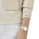 Swarovski Crystalline Bracelet White Dial Rose Gold Steel Strap Watch for Women - 5269250 Buy Now By Swarovski
